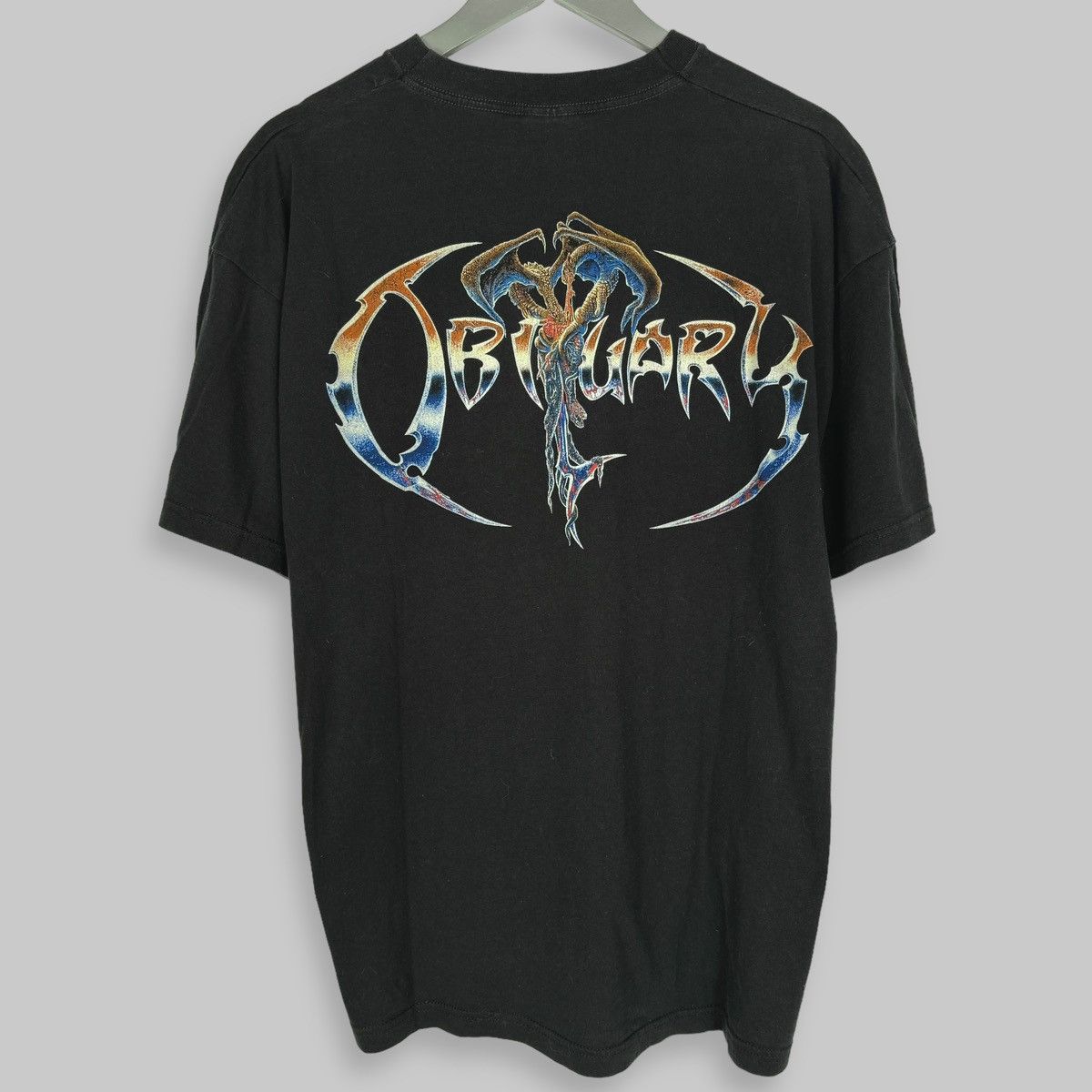 Band Tees Vintage 2001 Obituary Anthology Album Euro T Shirt Size US XL / EU 56 / 4 - 2 Thumbnail
