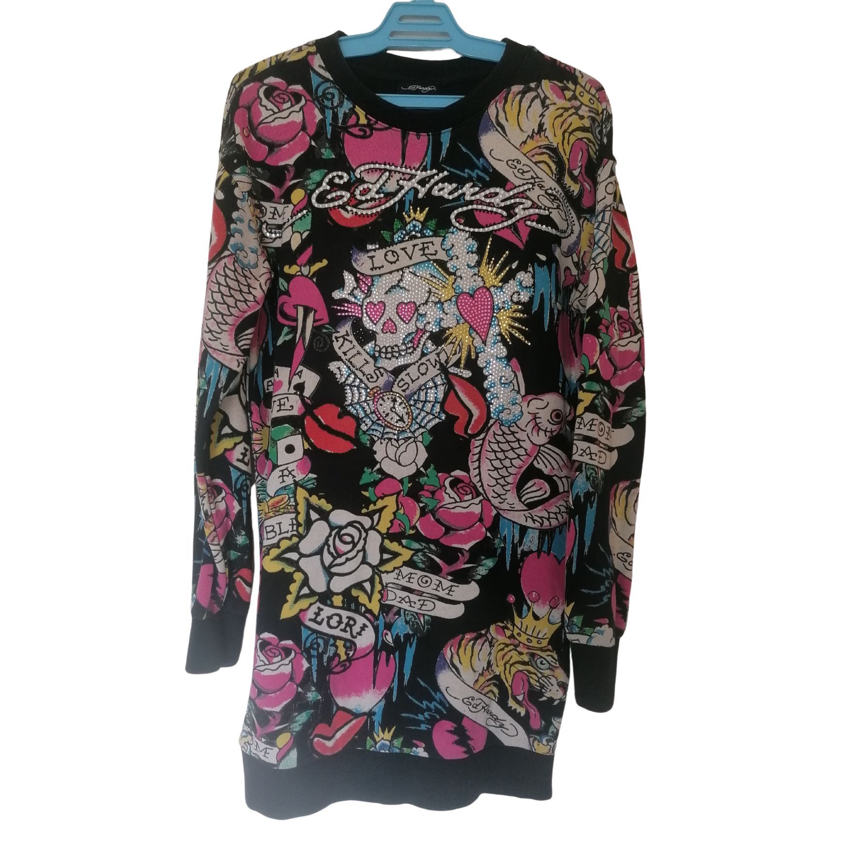 Ed Hardy astonishing rare punk style dress Size S / US 4 / IT 40 - 2 Thumbnail