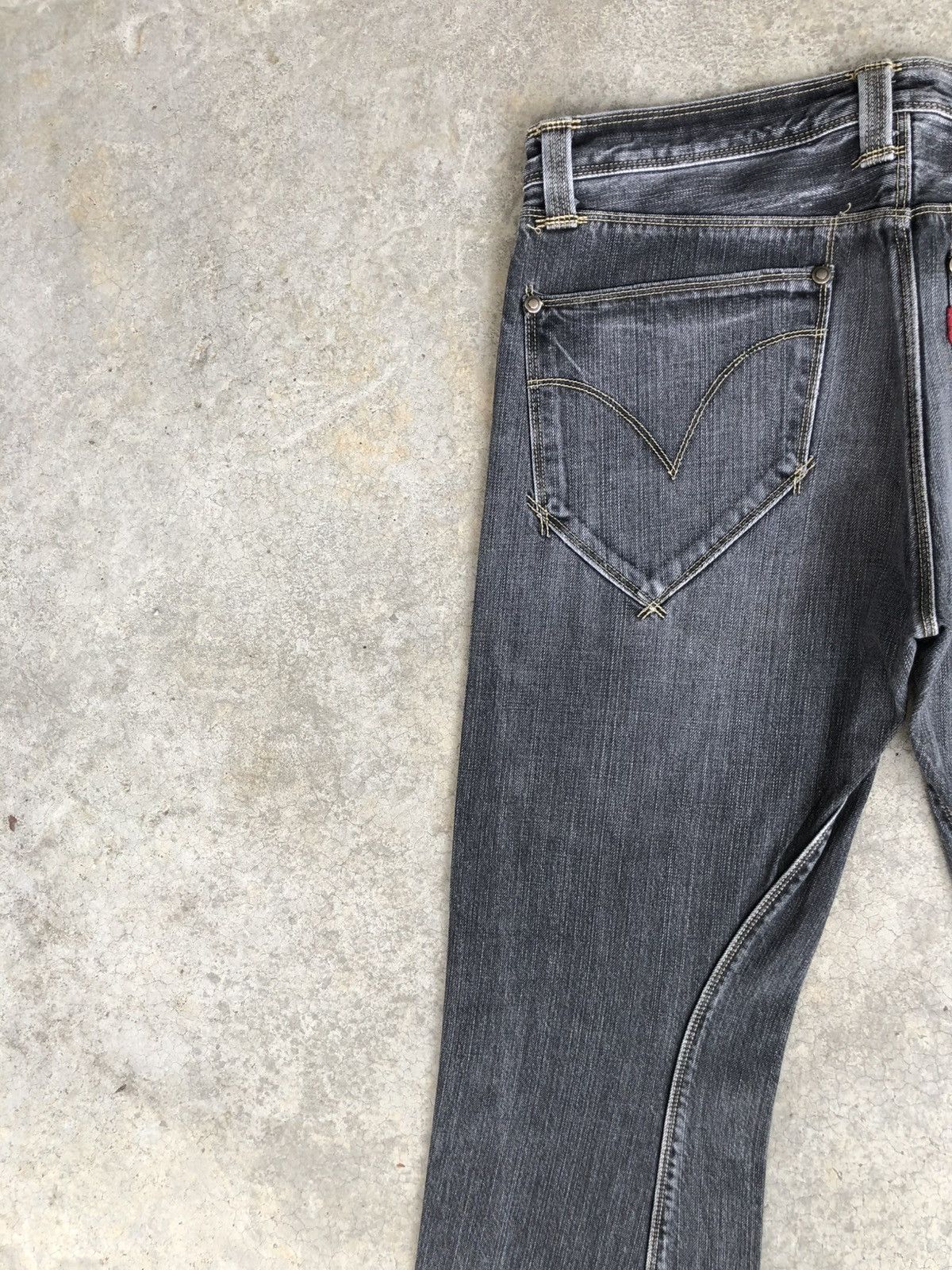 If Six Was Nine Y2k Levi’s Engineered Flared Jeans Distressed Bootcut Size US 34 / EU 50 - 9 Thumbnail