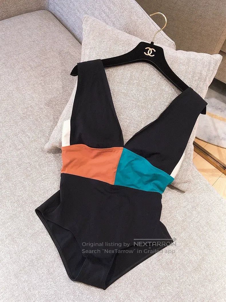 Hermes Hermes Color-Blocked One-Piece Swimsuit Size XS / US 0-2 / IT 36-38 - 1 Thumbnail