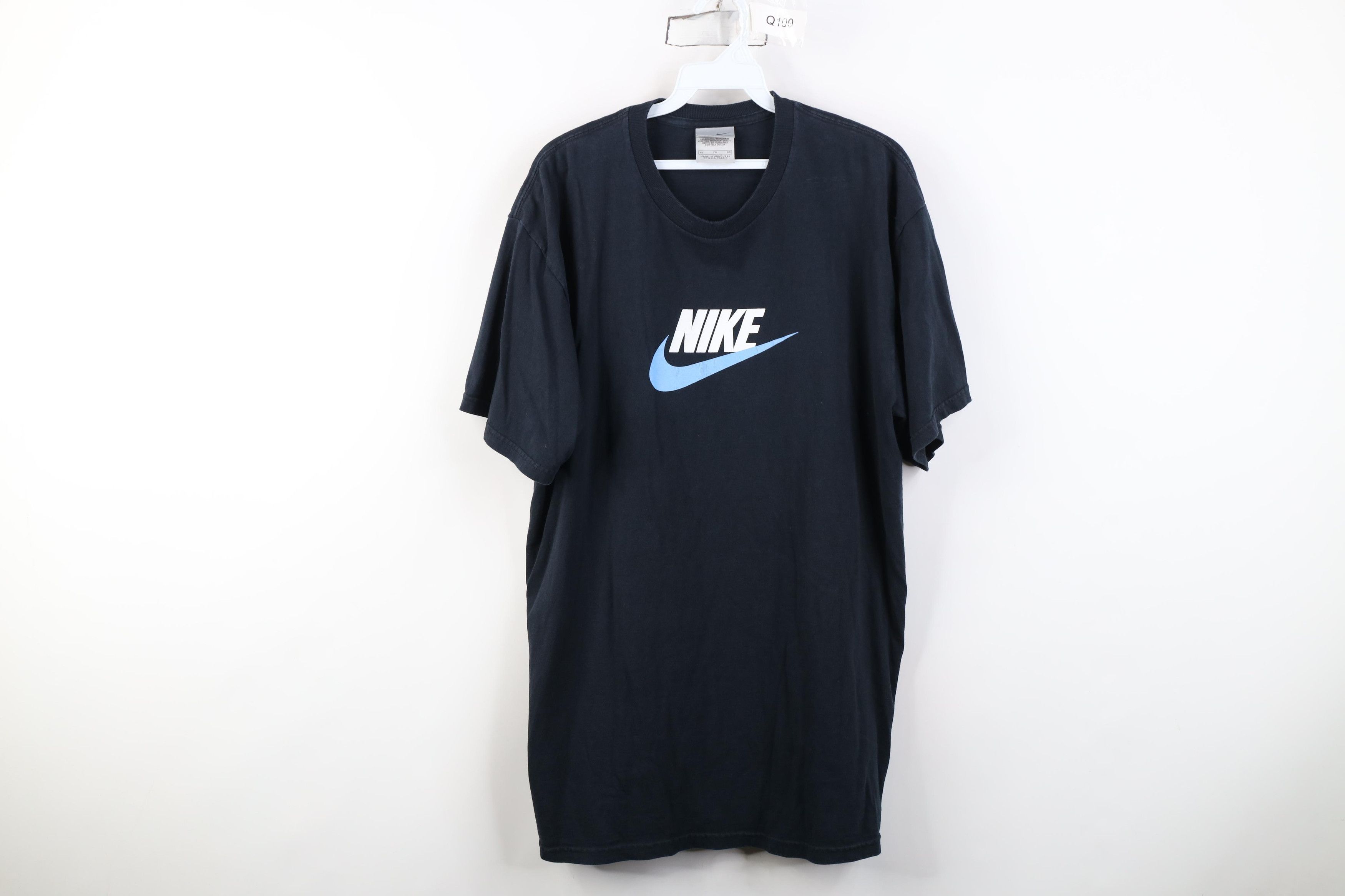 Nike Vintage Y2K Nike Scott Center Big Swoosh T-Shirt Navy Blue Size US XL / EU 56 / 4 - 1 Thumbnail