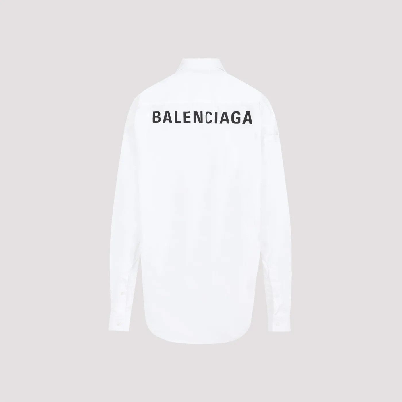 Balenciaga o1s1rm1224 Cocoon Shirt Large Fit in White Size XS / US 0-2 / IT 36-38 - 2 Thumbnail