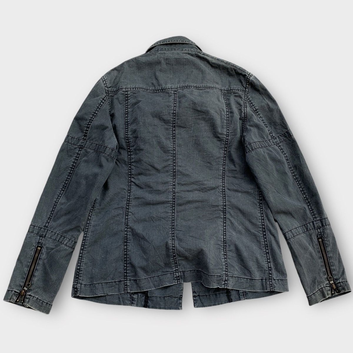 Morgan Homme × Other Morgan Homme Denim MultiPocket Utility Zipper Jacket Size M / US 6-8 / IT 42-44 - 2 Thumbnail
