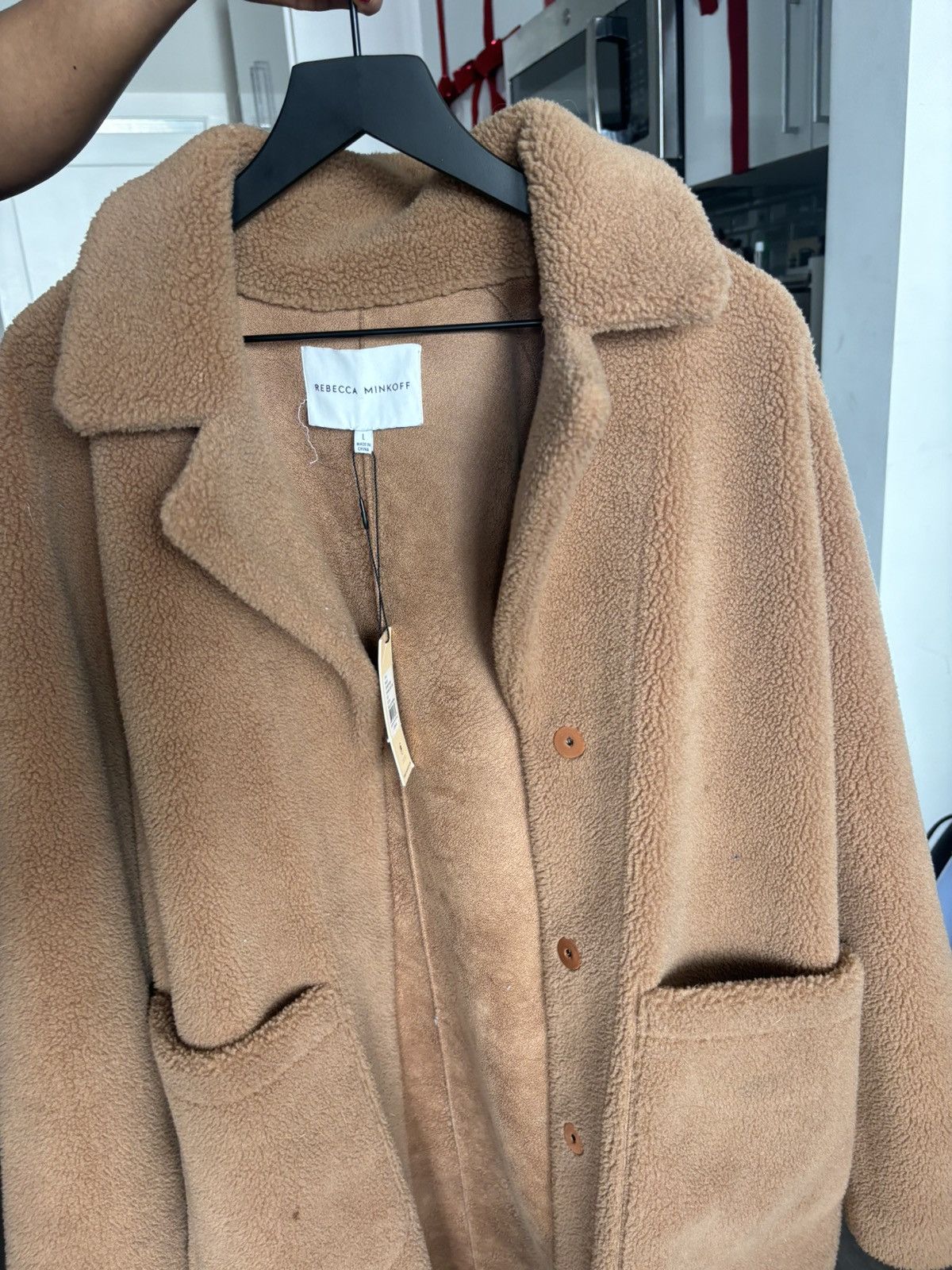 Rebecca Minkoff Rebecca Minkoff Oversized Teddy Coat Size L / US 10 / IT 46 - 4 Thumbnail