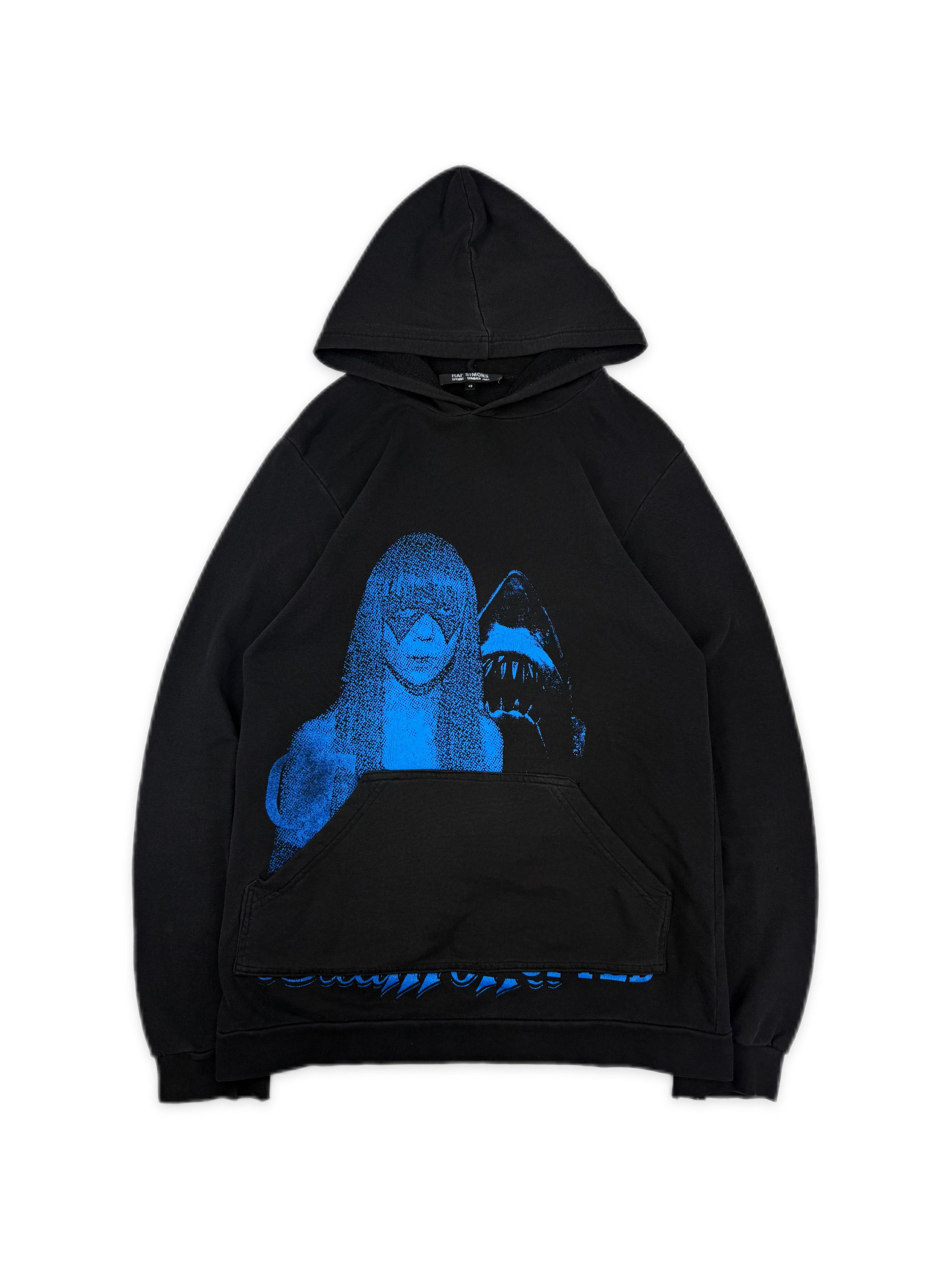 Raf Simons Raf Simons SS05 NAVY PULLOVER HOODIE | Grailed