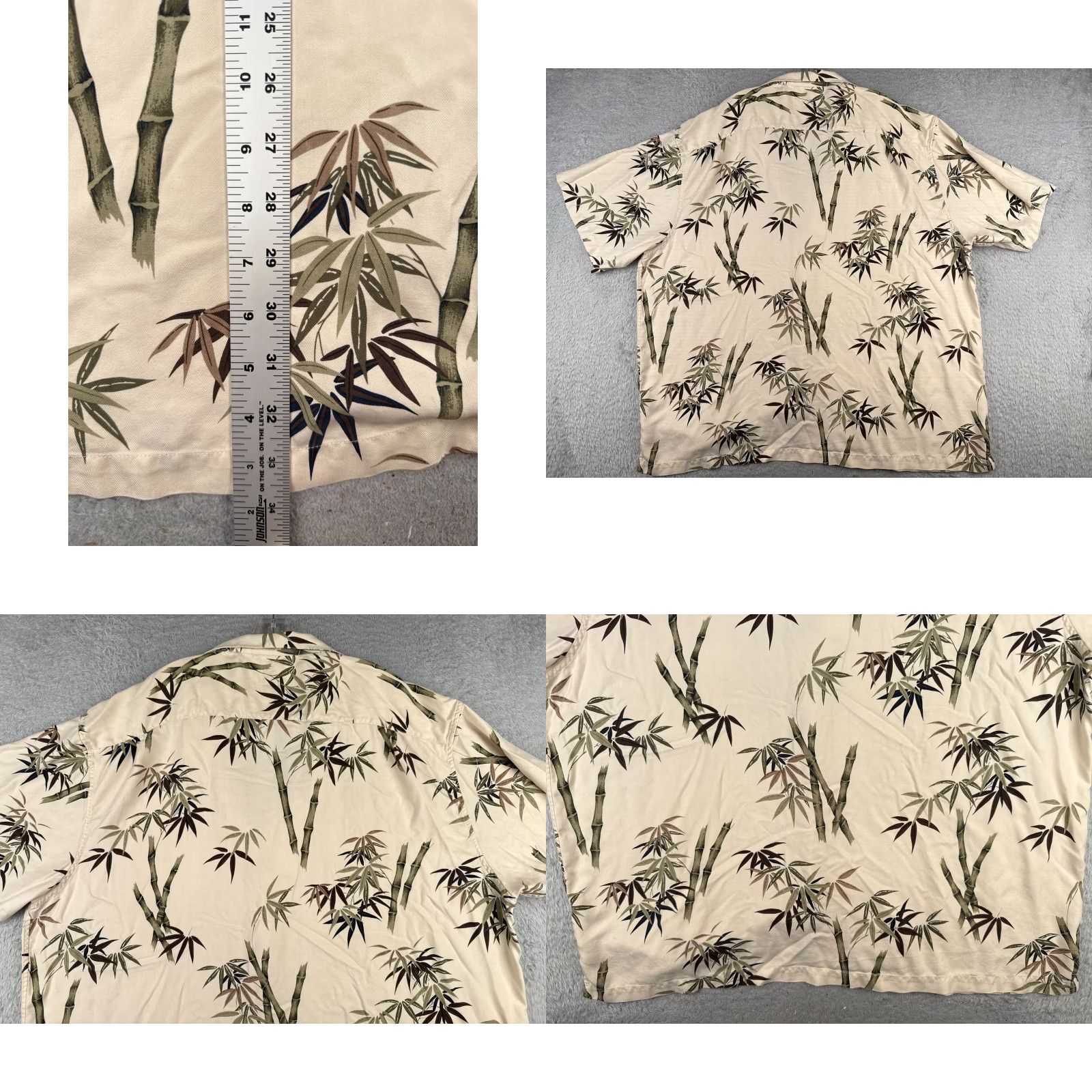 Hilo Hattie Hilo Hattie Shirt Men 3XL Ivory Silk Floral Hawaiian Button-Up Collared Short Sleeve Resort Aloha 90s? Size US XXL / EU 58 / 5 - 9 Thumbnail