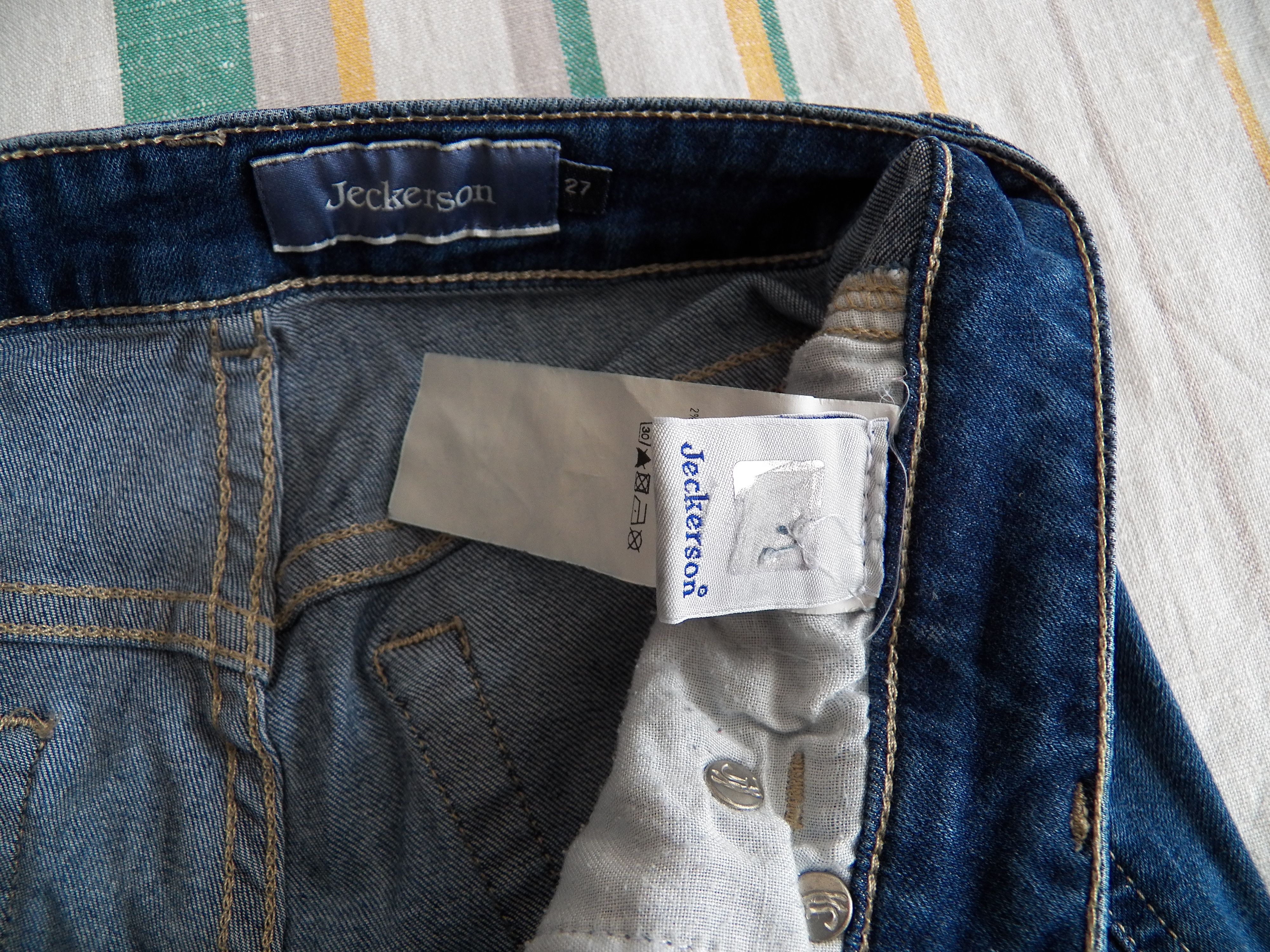 Jeckerson Jeckerson Jeans W27 L29 Panelled Cotton Slim Stretch Skinny Size 27" / US 4 / IT 40 - 5 Thumbnail