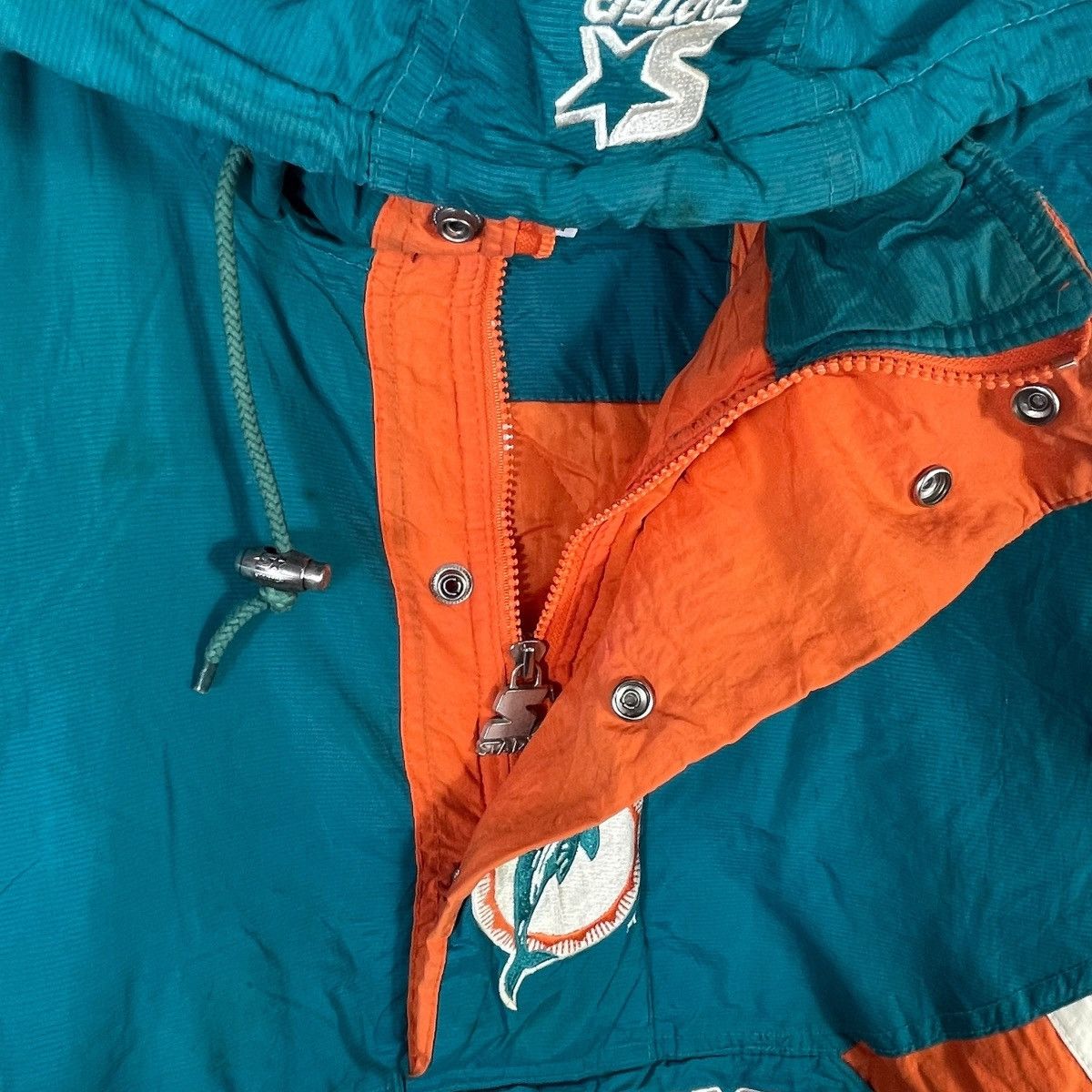 NFL Vintage 90s MIAMI DOLPHINS NFL Pro Line Pullover Jacket Size US XXL / EU 58 / 5 - 7 Thumbnail