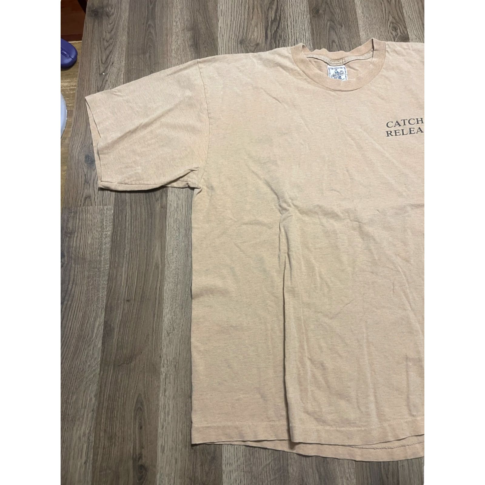 Vintage **Catch & Release XXL Brown Bass Mouth T-Shirt** User: **Vintage Catch & Release XXL Brown Bass Mouth Shirt** Size US XXL / EU 58 / 5 - 3 Thumbnail