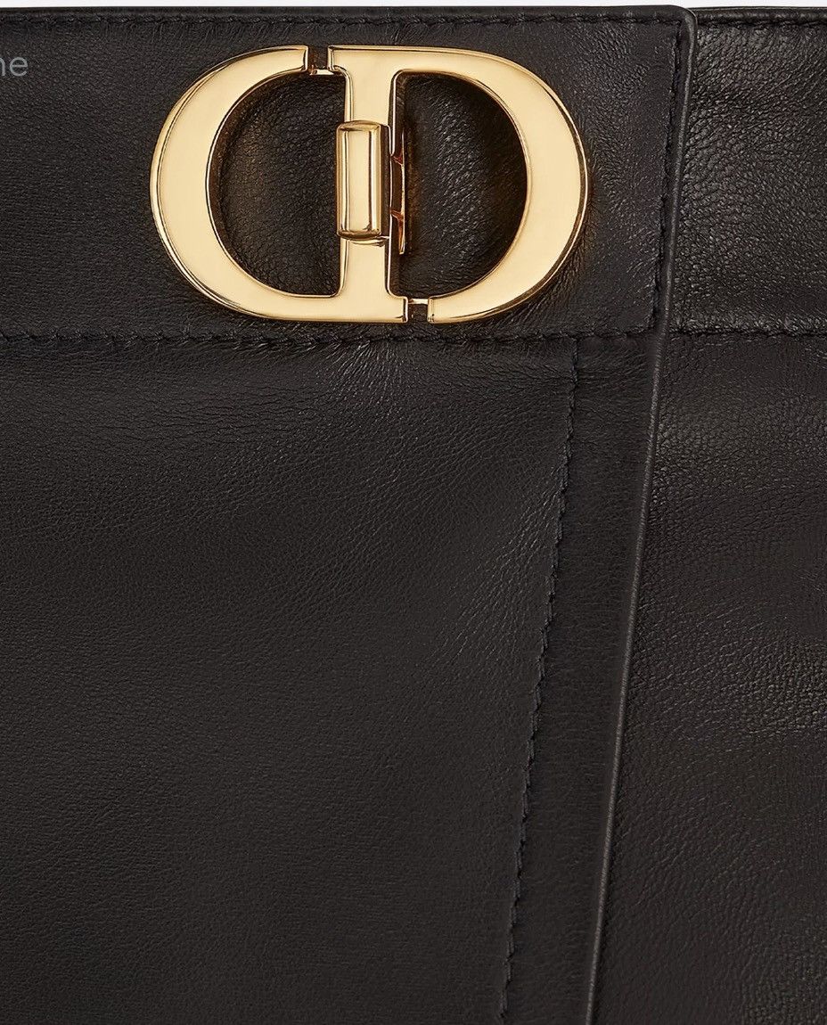 Dior Dior Skort with CD Buckle Black Lambskin Size 26" / US 2 / IT 38 - 3 Thumbnail