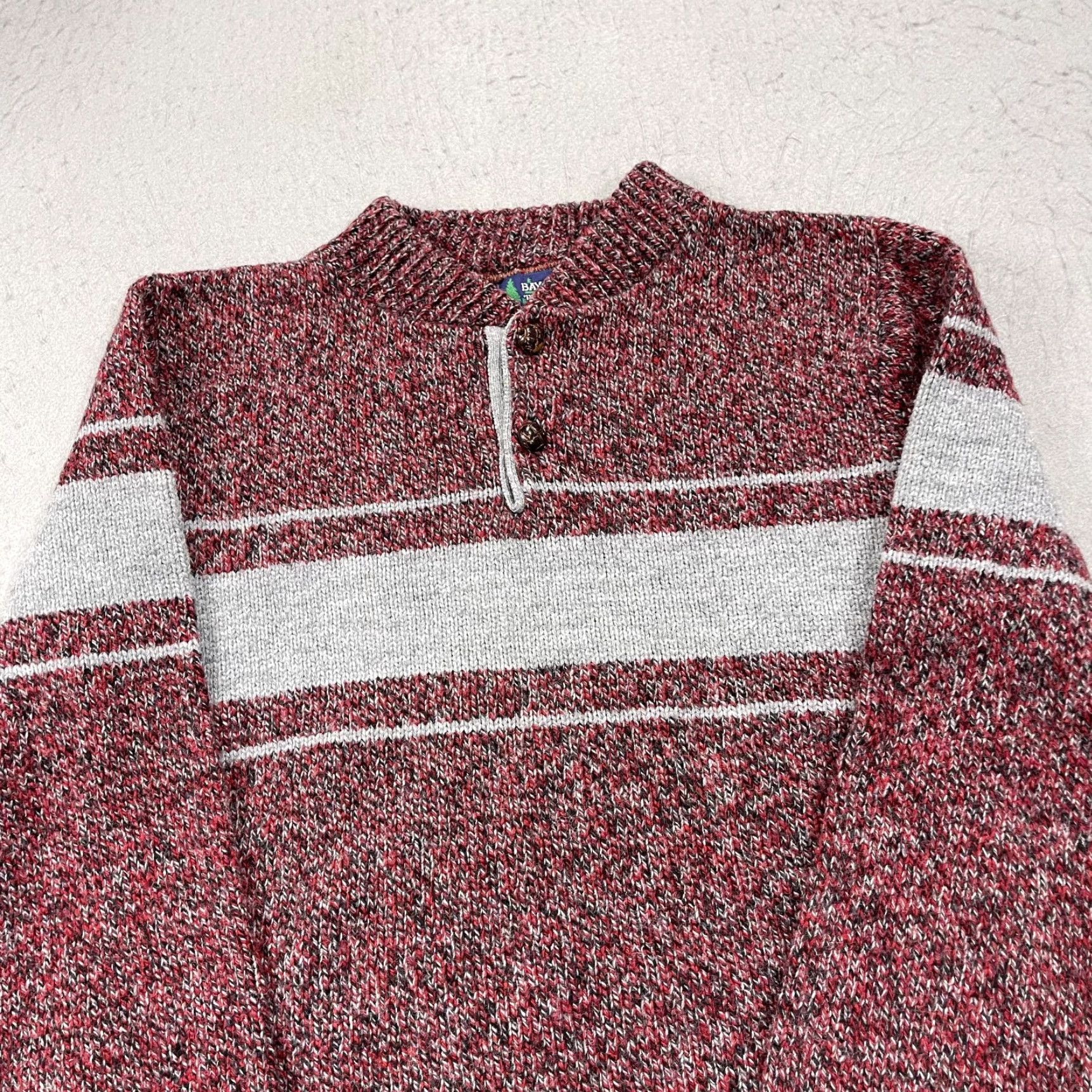 Vintage VINTAGE Campus Sweater Mens M Red Striped Wool Knit 90s Pullover Size US M / EU 48-50 / 2 - 3 Thumbnail