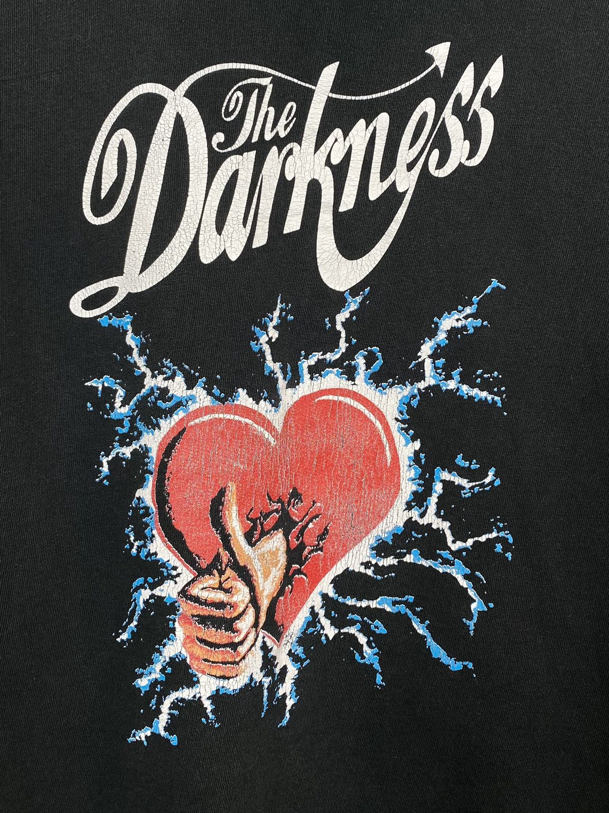 Band Tees Vintage The Darkness Rock Band Hoodie Heart Graphic Black Size US M / EU 48-50 / 2 - 2 Thumbnail