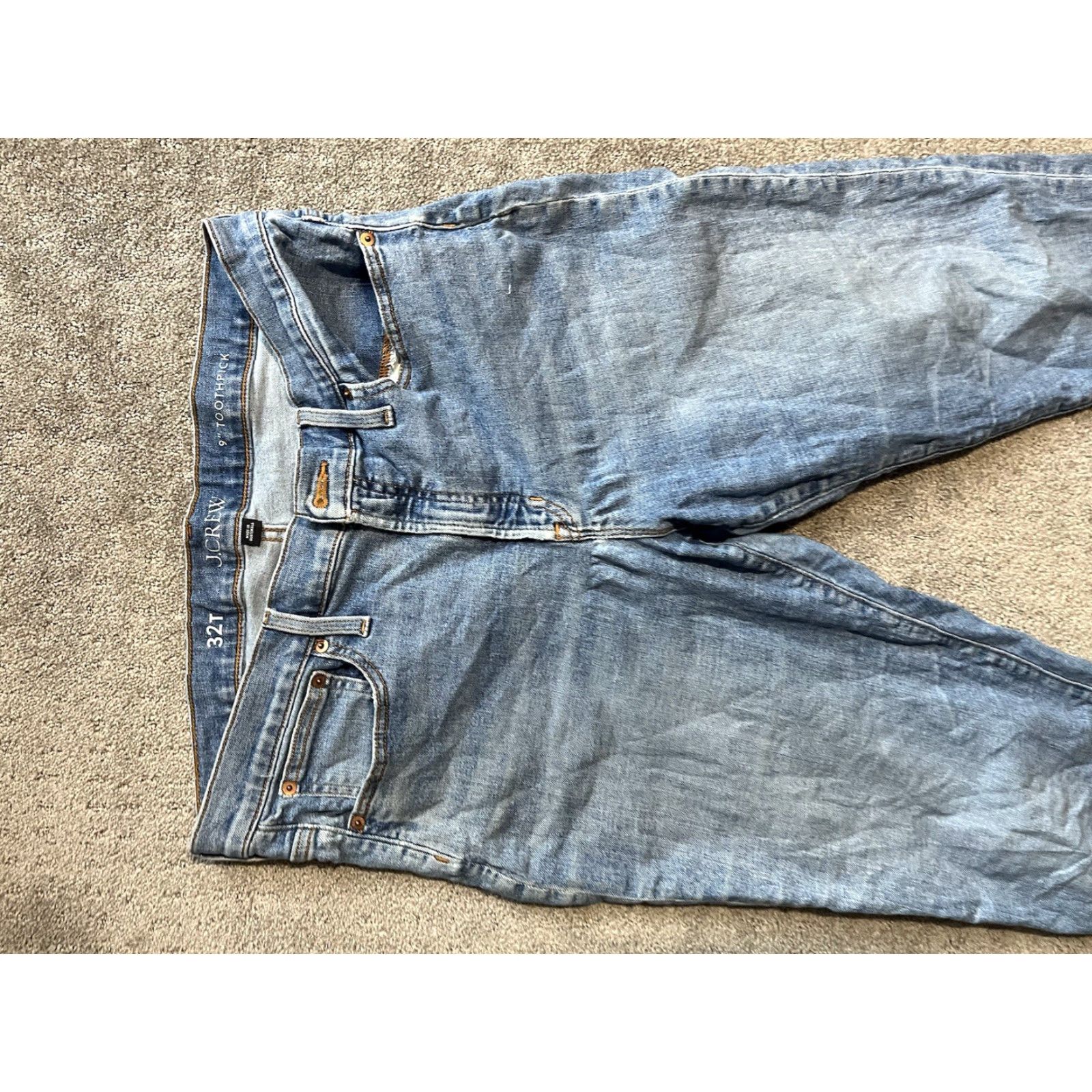 J.Crew J.CREW Jeans Womens 32 Tall Skinny Distressed Denim 5-Pocket Inseam 30" Blue Cotton Slim High Rise? Size 24" / US 00 / IT 34 - 4 Thumbnail