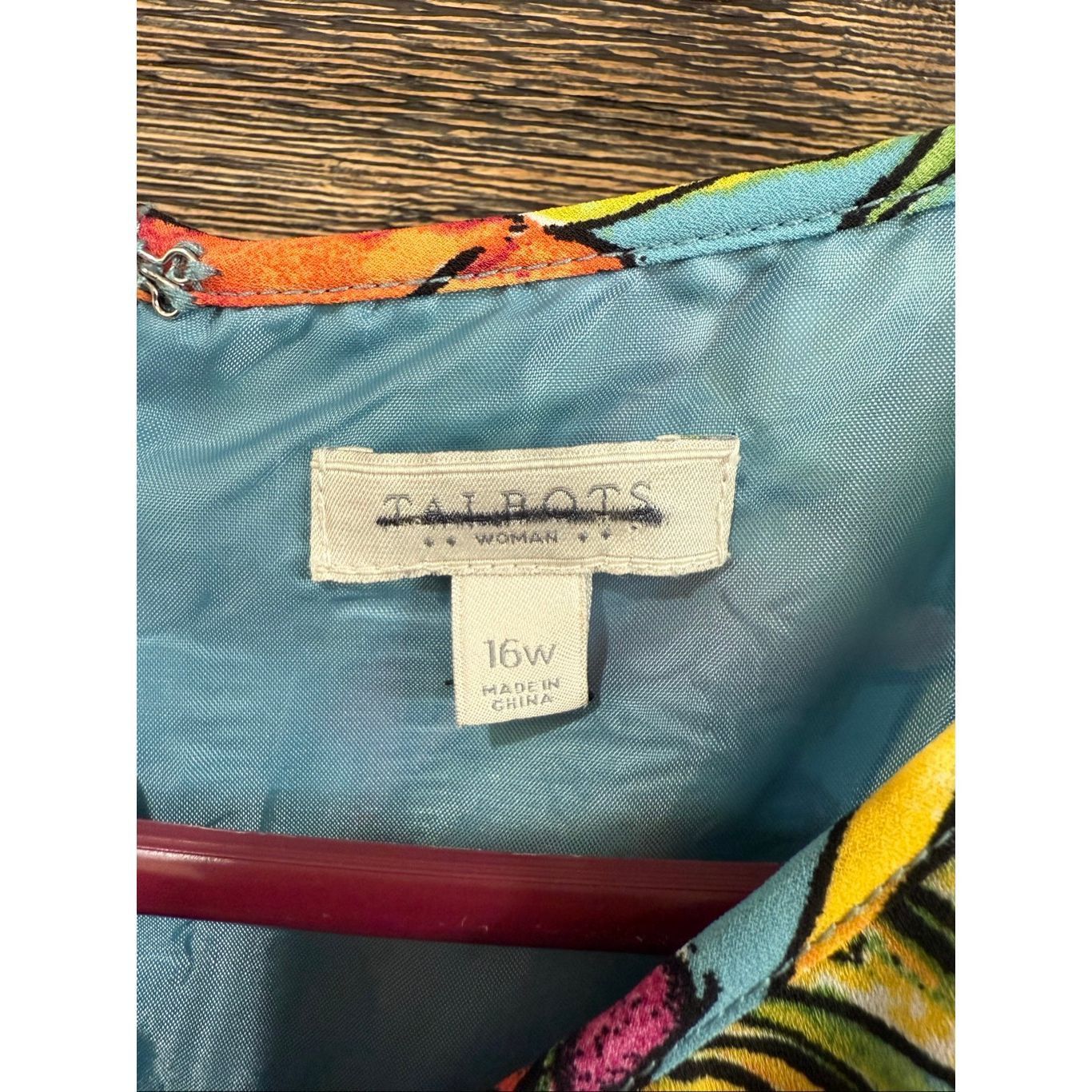 Robert Talbott Talbots Midi Floral Colorful Blue Green Pink Tropical Chiffo Size XXL / US 16-18 / IT 52-54 - 3 Thumbnail