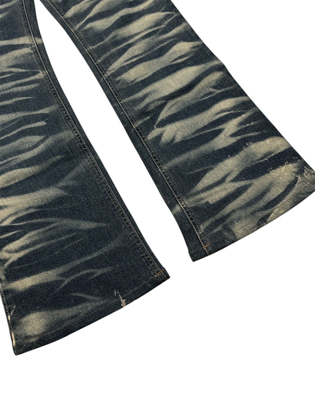 GOA Distressed Daily Topics Flare Clawmark Y2K Lgb Goa Style Size US 31 - 6 Thumbnail