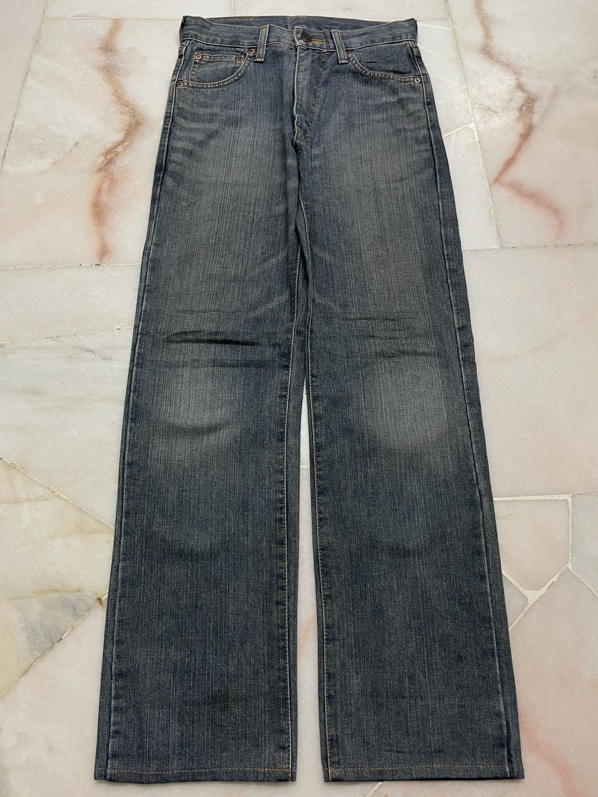 Edwin 💥Wide💥90s Style Edwin Whisker Baggy Denim Jeans Rare Size 25" / US 0 / IT 36 - 1 Thumbnail