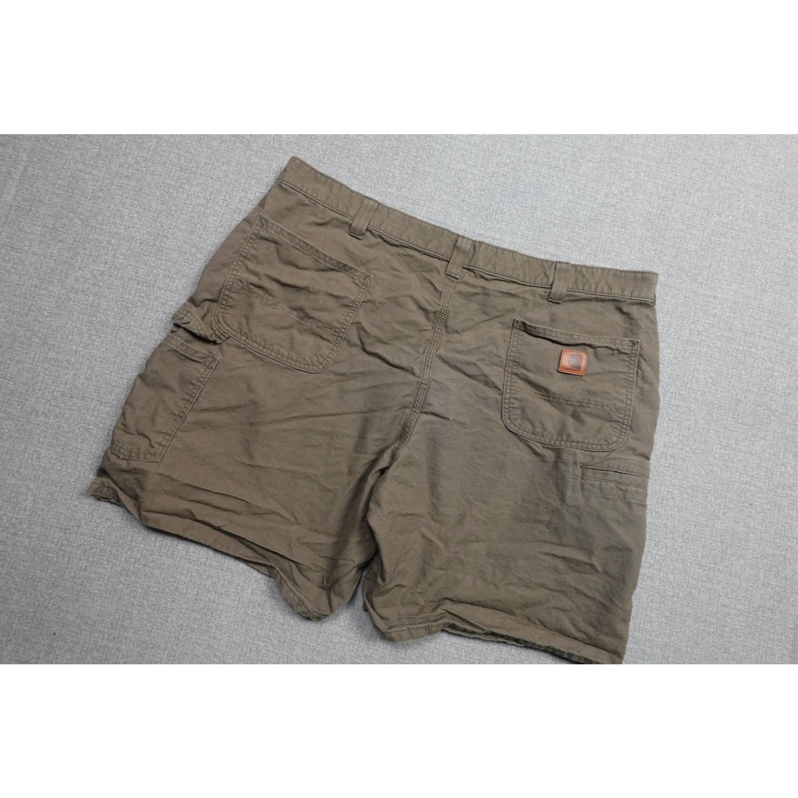 Carhartt Carhartt Mens Shorts Cargo Brown Canvas Work Utility 44 Waist Inseam 7 Size US 44 / EU 60 - 2 Thumbnail