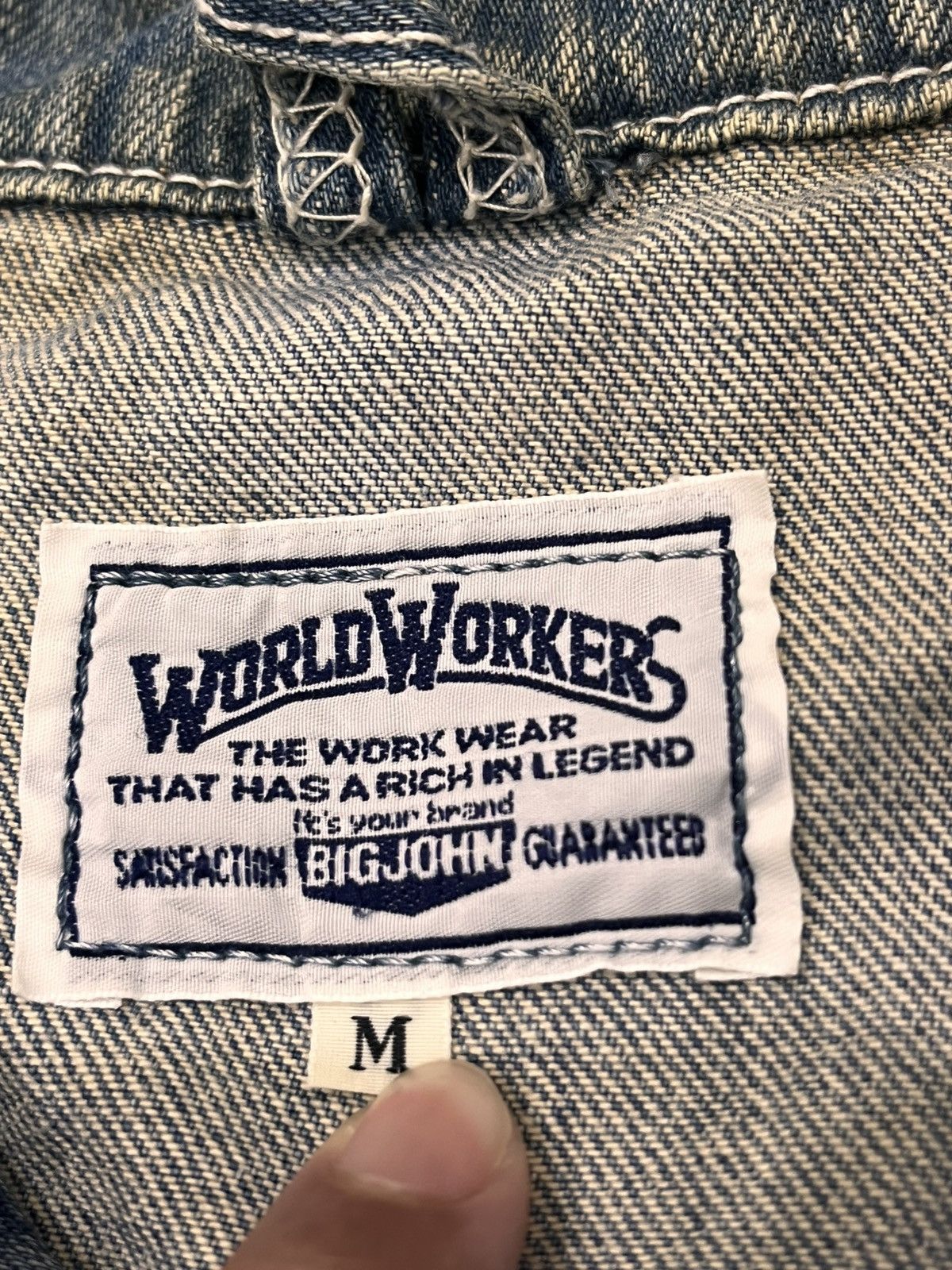 Big John Vintage Big John 4 Pocket Chore Denim Jacket Size US M / EU 48-50 / 2 - 13 Thumbnail