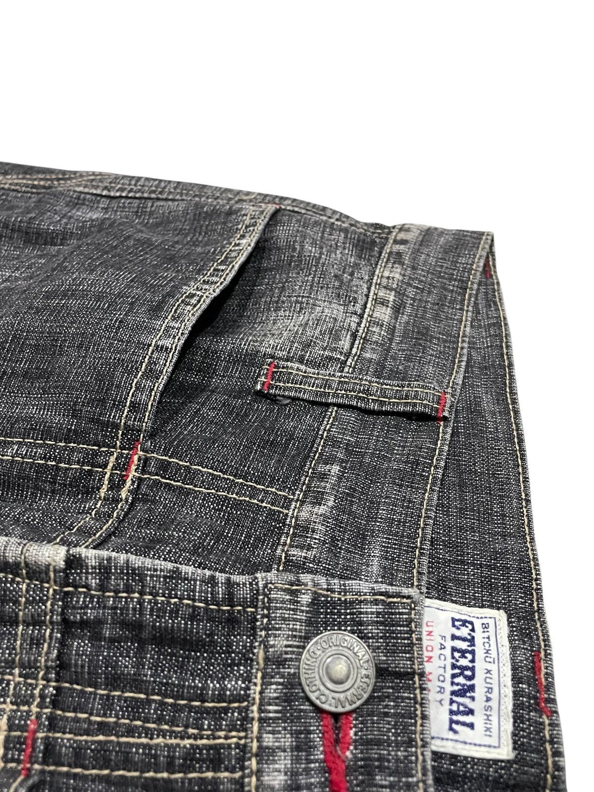 Eternal × Japanese Brand × Le Grande Bleu (L.G.B.) Eternal Bitchu Kurashiki Paneling Stone Wash Denim Jeans Size US 29 - 11 Thumbnail