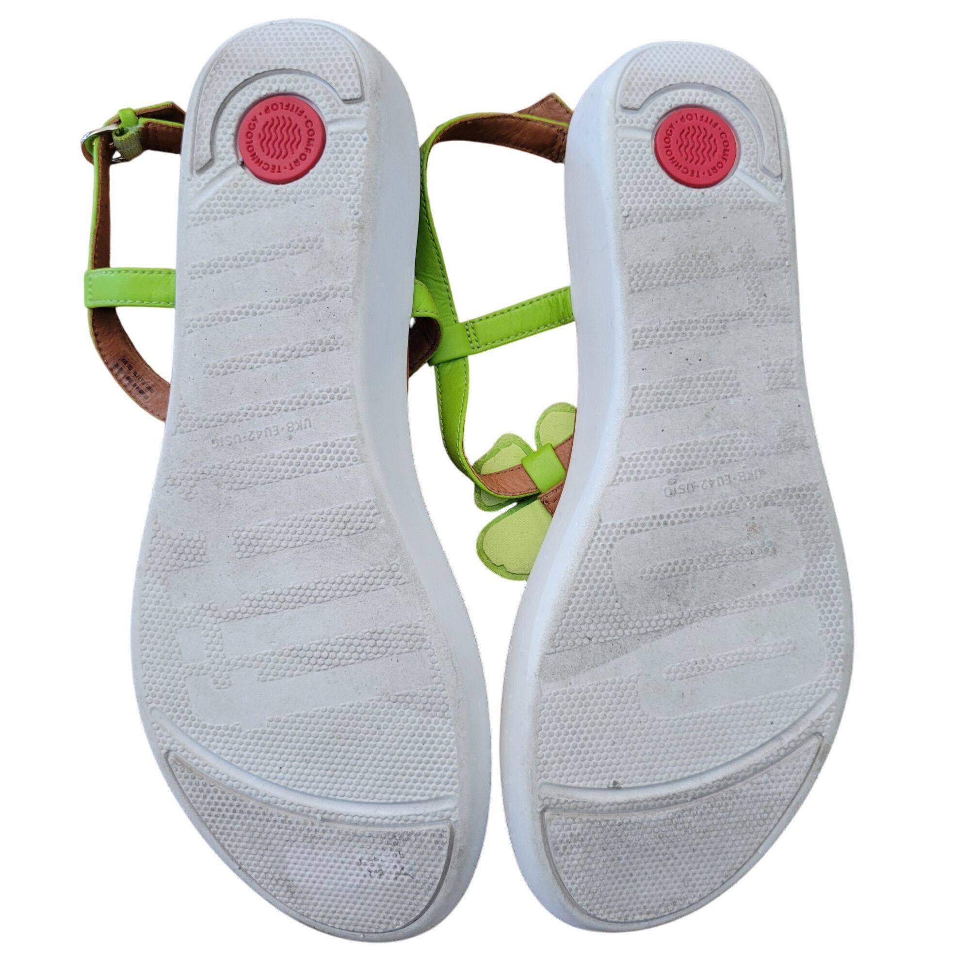 Vintage Fitflop Lime Green Toe Post Sandals TIA Corsage Sequins Flor Size US 10 / IT 40 - 5 Thumbnail