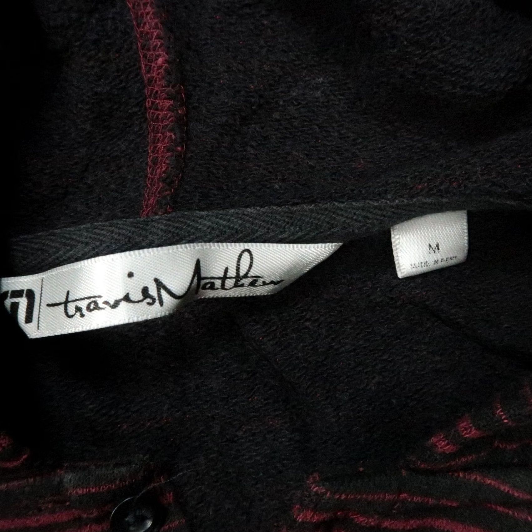 TravisMathew Travis Mathew Hoodie Mens M Red Striped Henley Hooded Golf Shirt Size US M / EU 48-50 / 2 - 3 Thumbnail