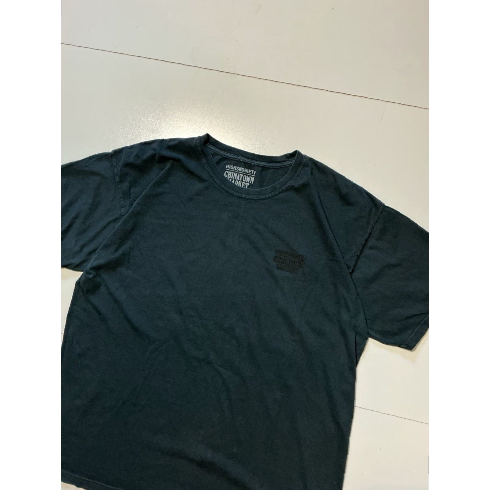 Vintage Highsnobiety X Chinatown Market T-Shirt Mens XL Black Designer Logos Graphic S/S Size US XL / EU 56 / 4 - 3 Thumbnail