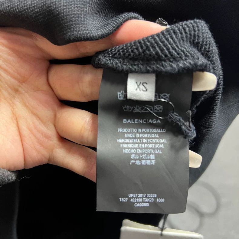 Balenciaga Balenciaga Latest Black Hat Printed Logo Hoodie-2506 Size US S / EU 44-46 / 1 - 7 Thumbnail