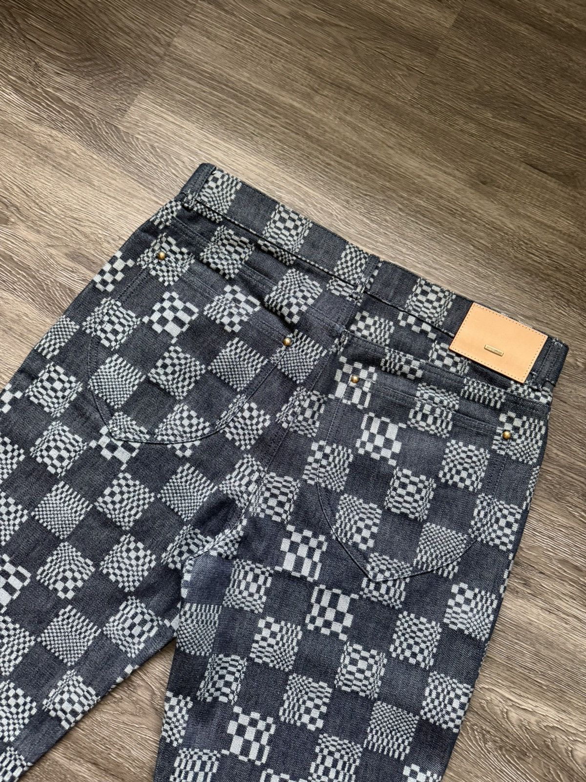 Louis Vuitton Louis Vuitton Distorted Damier Denim Indigo Blue Size 32 Size US 32 / EU 48 - 14 Thumbnail