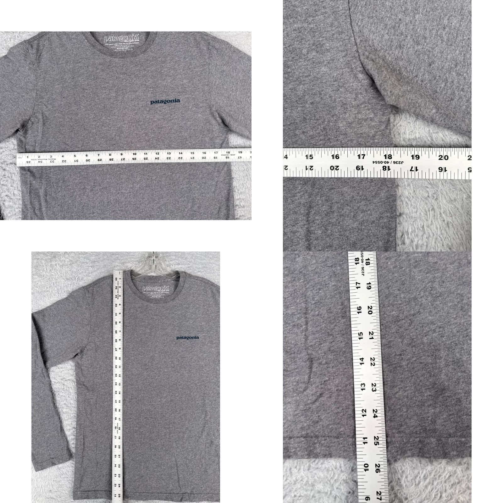 Patagonia Patagonia Shirt Men S Gray Long Sleeve Crew Neck T-Shirt Logo All Seasons Regular Knit Jersey Cotton Polyester USA 90s? Size US S / EU 44-46 / 1 - 8 Thumbnail