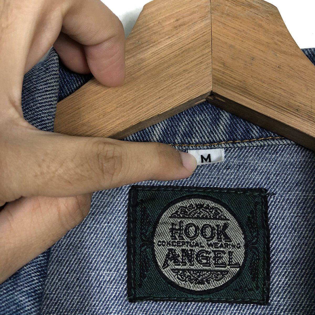 Japanese Brand 🔥90’s Hook Angel Trucker Denim Jacket Hysteric Glamour Size US M / EU 48-50 / 2 - 13 Thumbnail