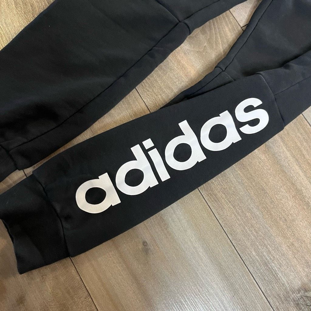 Adidas Adidas Black Athletic Joggers Sweatpants Men Small Bin I-9 Size US 32 / EU 48 - 3 Thumbnail