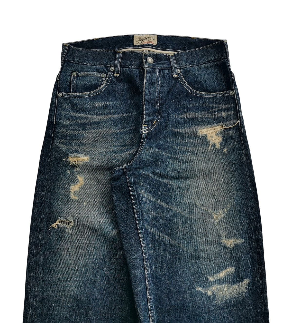 JNCO Jorts Baggy Pensee Japan Repaired Denim JNCO Size US 30 / EU 46 - 1 Thumbnail