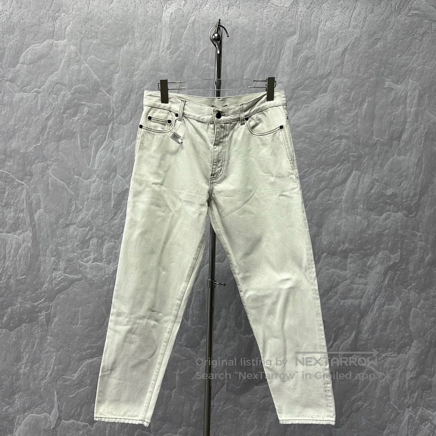 Saint Laurent Paris saint laurent white washed denim pants. Size US 32 / EU 48 - 1 Thumbnail