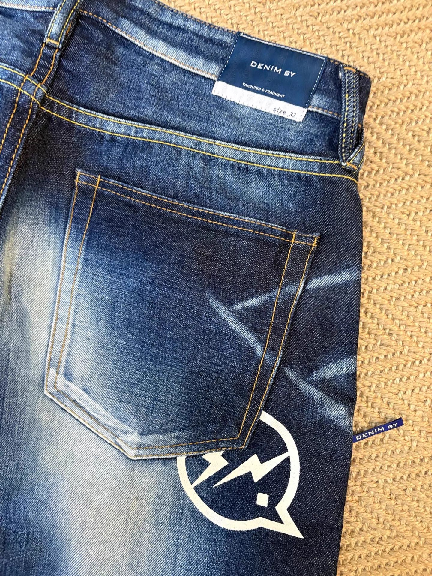 Vanquish VANQUISH x FRAGMENT DENIM Washed Cropped Jeans W32 Size US 32 / EU 48 - 7 Thumbnail