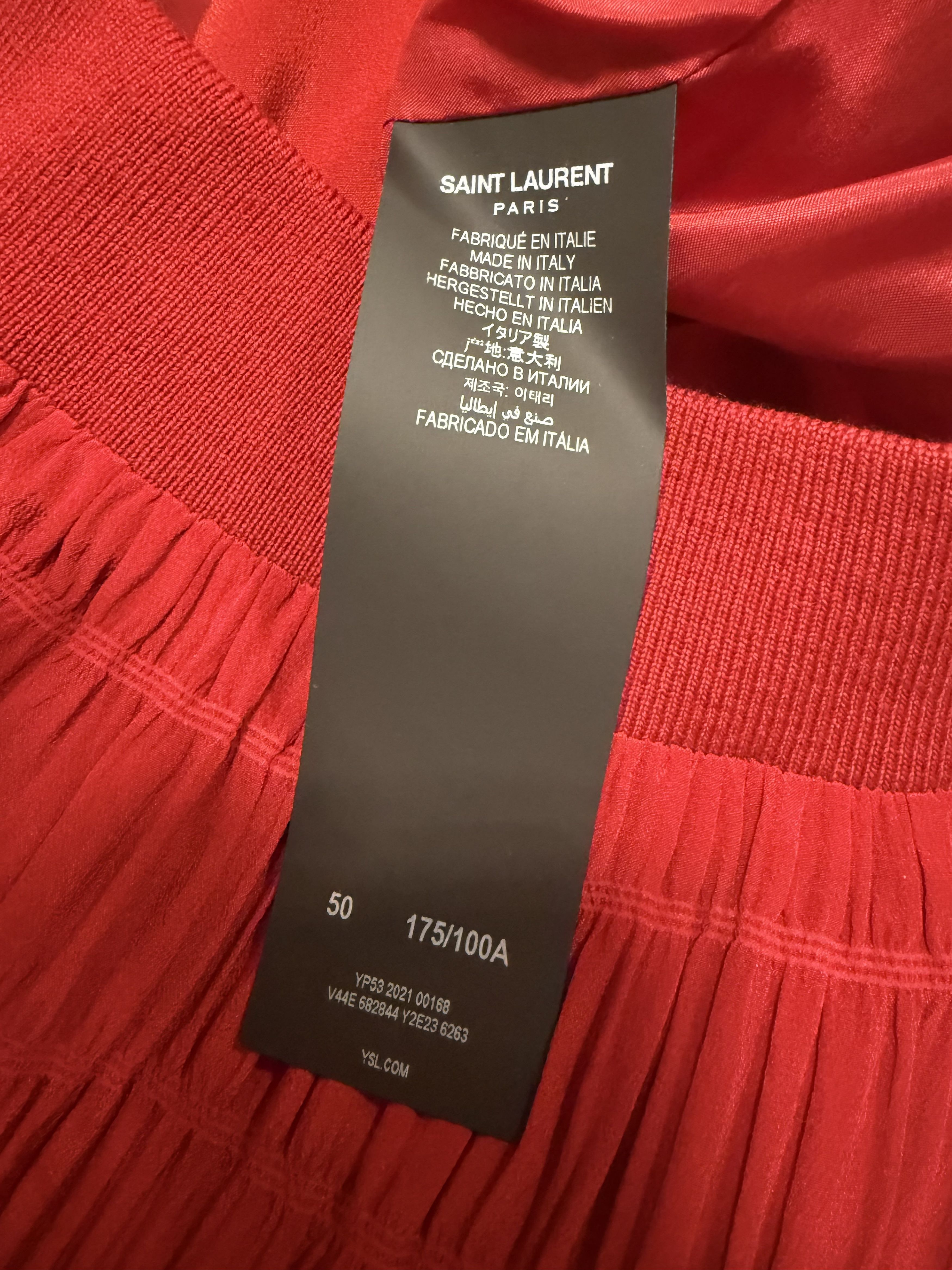 Saint Laurent Paris SS21 Saint Laurent Silk Teddy Jacket Striped Smocked Crepe Size US M / EU 48-50 / 2 - 12 Thumbnail