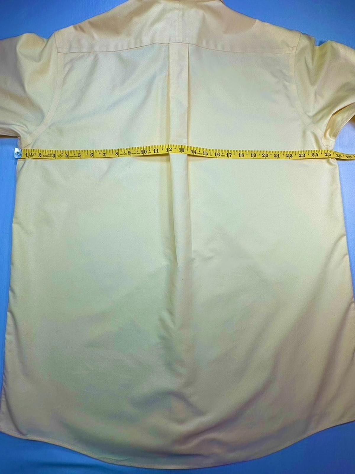 L.L. Bean LL Bean Wrinkle Free Short Sleeve Button Down Yelllow 17 T Size US XL / EU 56 / 4 - 4 Thumbnail