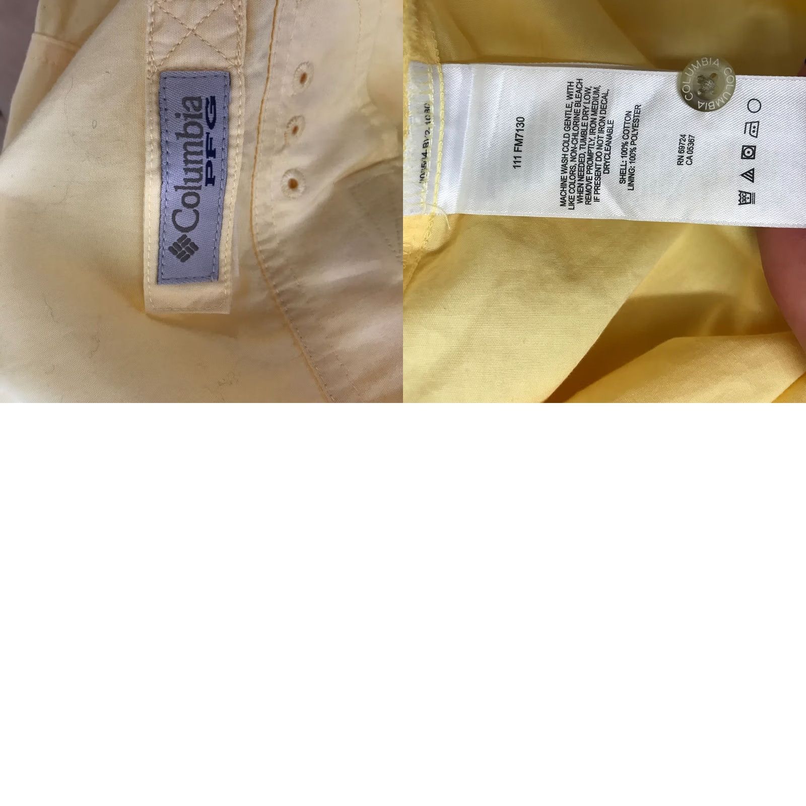 Vintage Columbia Mens Medium Yellow Short Sleeve Collared Button PFG Shirt Size US M / EU 48-50 / 2 - 8 Thumbnail