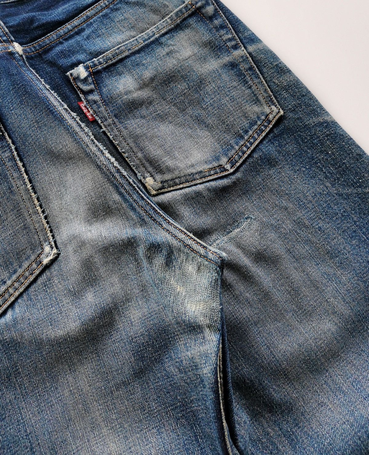 Denime × Iron Heart × Japanese Brand Denime Selvedge Jeans ( Size 28 x 38 ) Size US 28 / EU 44 - 6 Thumbnail
