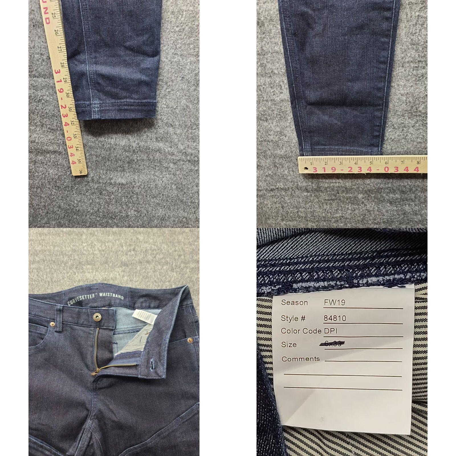 Doublet Duluth Curvesetter Jeans Womens 36x32 Skinny Fit Double Flex Workwear Denim Blue Regular Mens Womens Girls Size 25" / US 0 / IT 36 - 8 Thumbnail