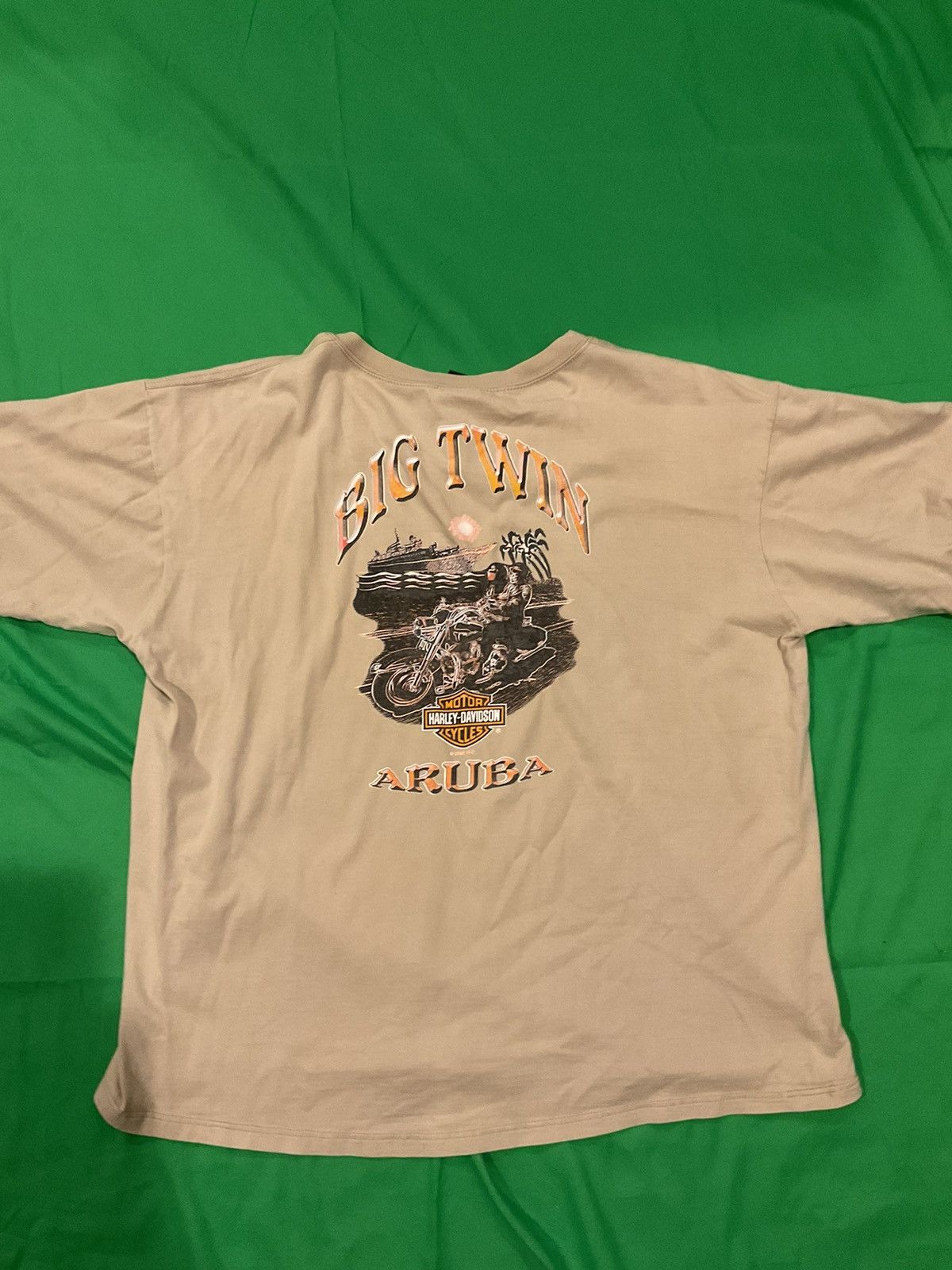 Harley Davidson × Vintage Harley Davidson Big Twin Aruba tee Size US XL / EU 56 / 4 - 2 Thumbnail