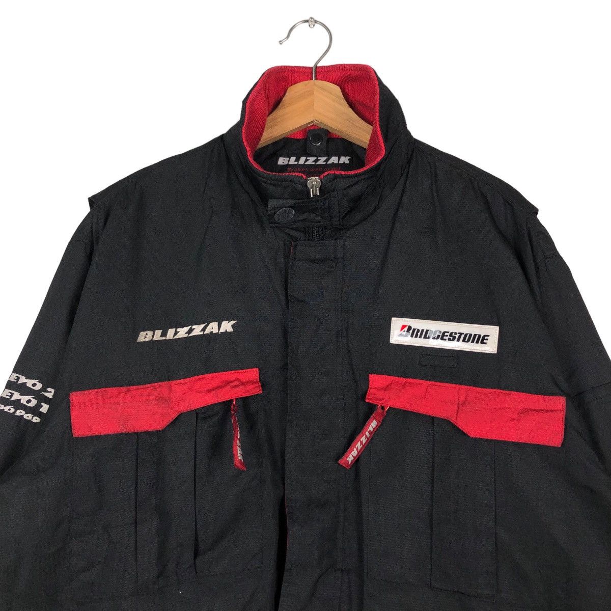 Japanese Brand 🔥Vintage Bomber Jacket Worker Bridgestone Big Logo Size US L / EU 52-54 / 3 - 3 Thumbnail