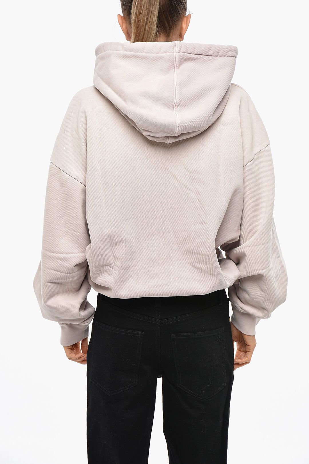 Off-White og1mm1125 Brushed Cotton Laundry Hoodie in Light Pink Size XS / US 0-2 / IT 36-38 - 3 Thumbnail