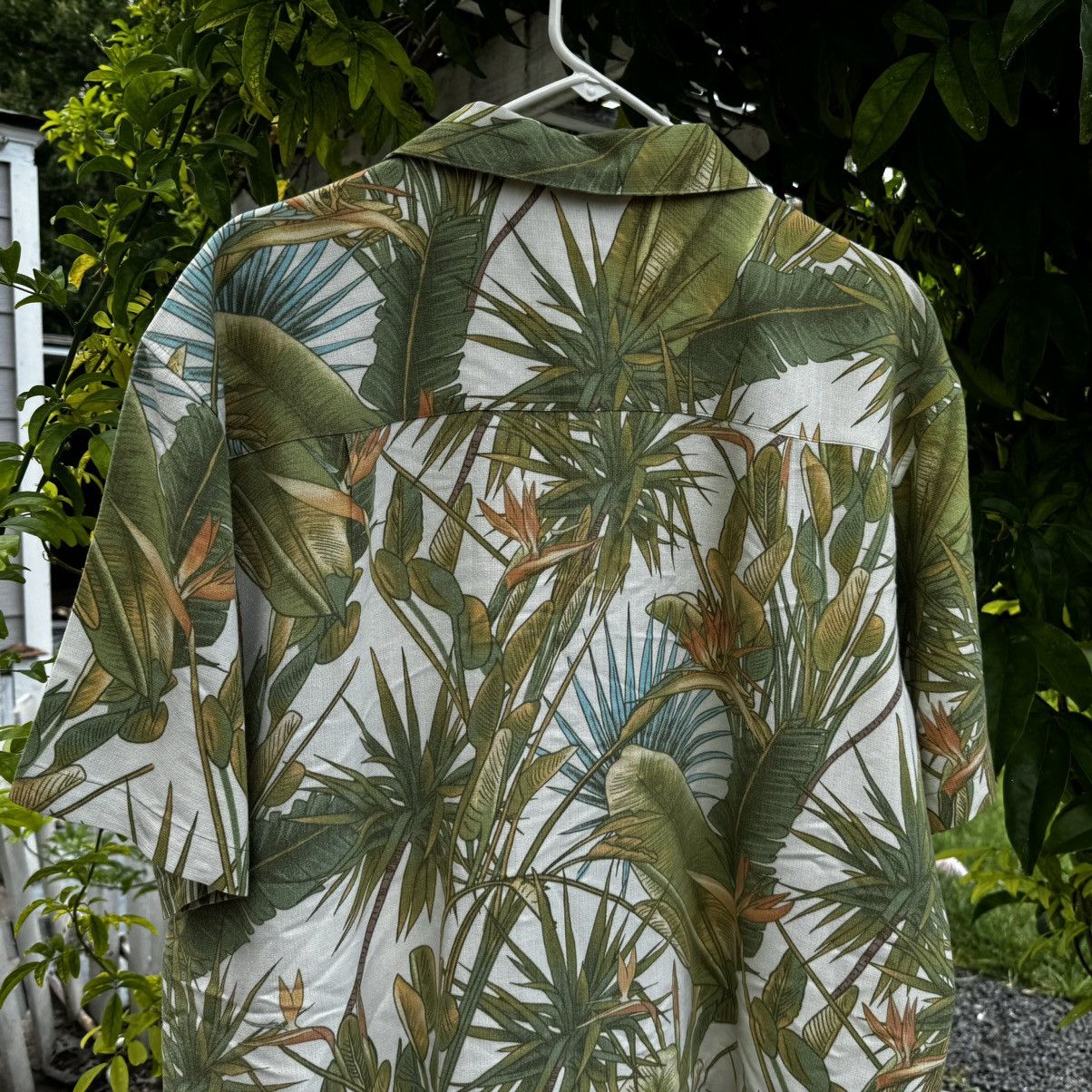 Vintage Vintage CROPPED Camp Collar Earthtones AOP Cigar Sopranos Size US XL / EU 56 / 4 - 5 Thumbnail