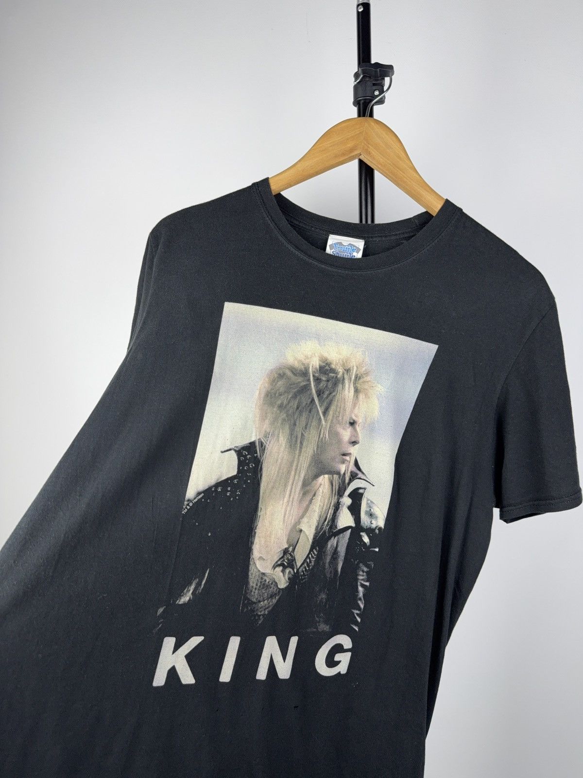 Band Tees Men's 00s Labyrinth Jareth The Goblin King Bowie T-Shirt Size US L / EU 52-54 / 3 - 3 Thumbnail