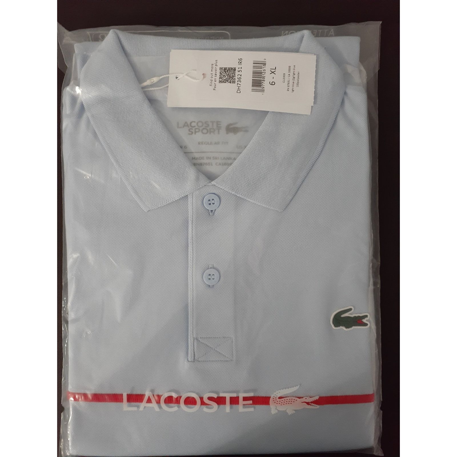 Lacoste Lacoste Men's Ultra Dry Piqué Tennis Polo XL Phoenix Blue Size US XL / EU 56 / 4 - 2 Thumbnail