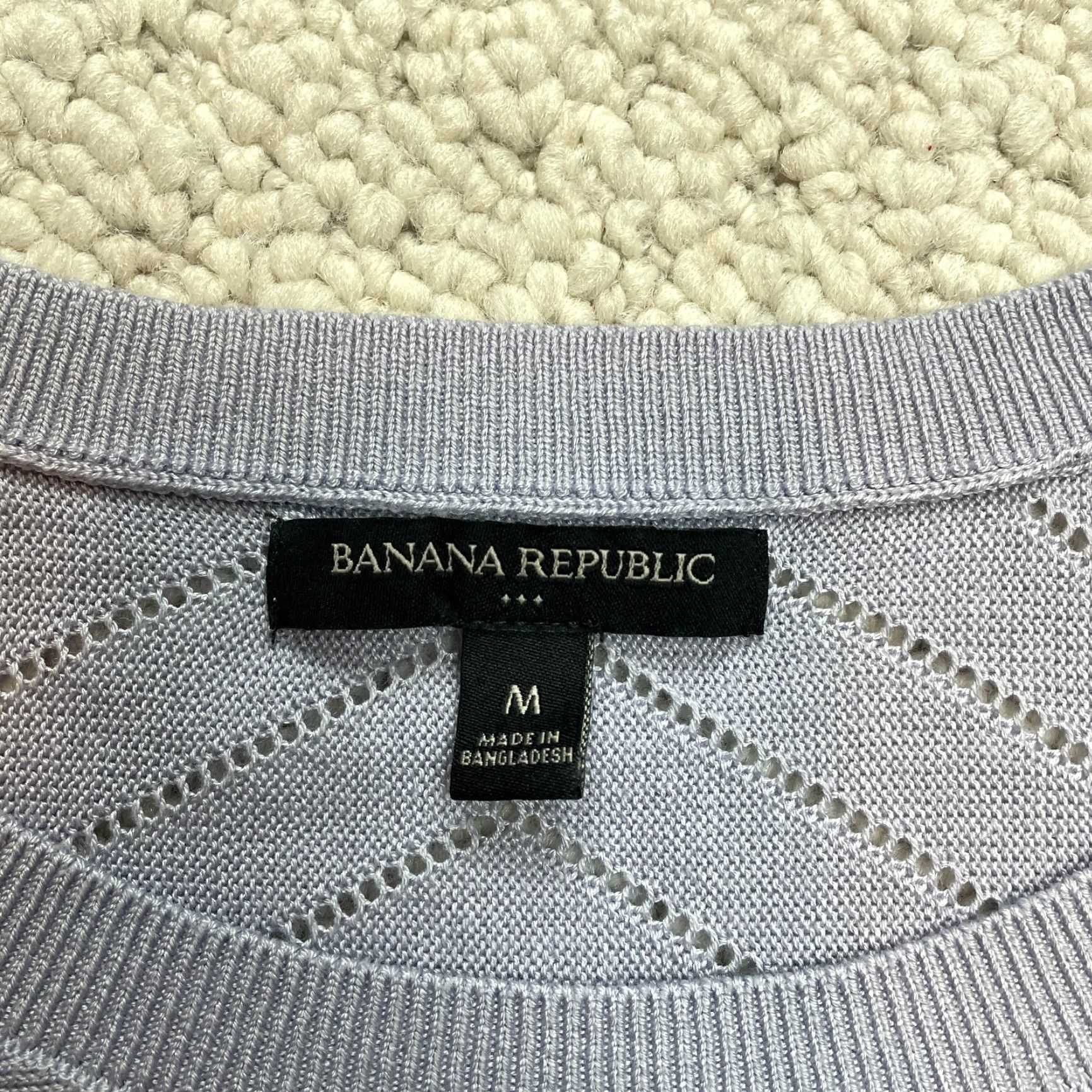 Banana Republic Banana Republic Sweater Womens Medium Purple Pullover Knit Long Sleeve Round Neck Collarless Ruffle Size M / US 6-8 / IT 42-44 - 2 Thumbnail