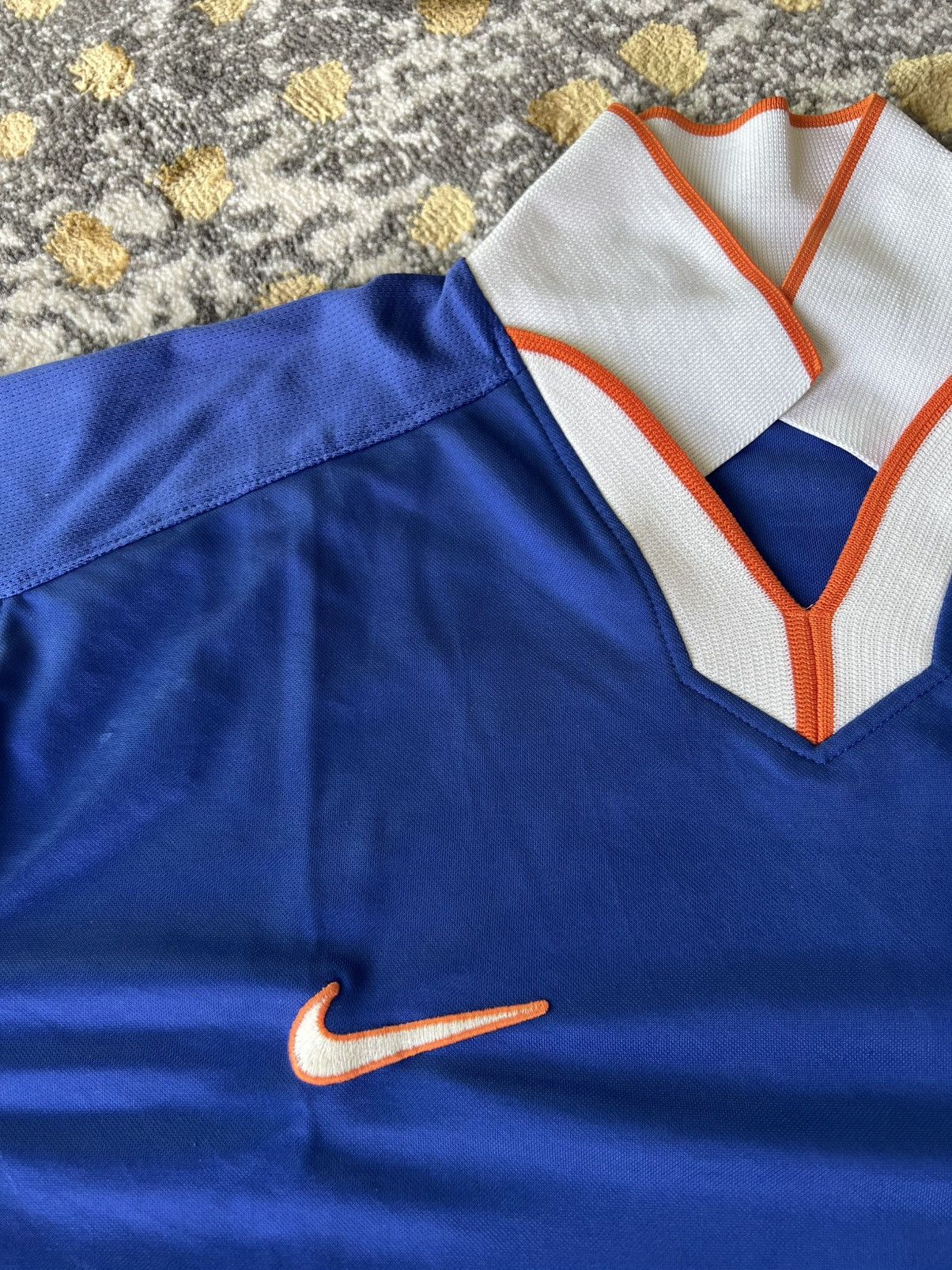Nike × Vintage 90s Vintage Nike Unknown Signature Netherlands jersey Size US XL / EU 56 / 4 - 4 Thumbnail