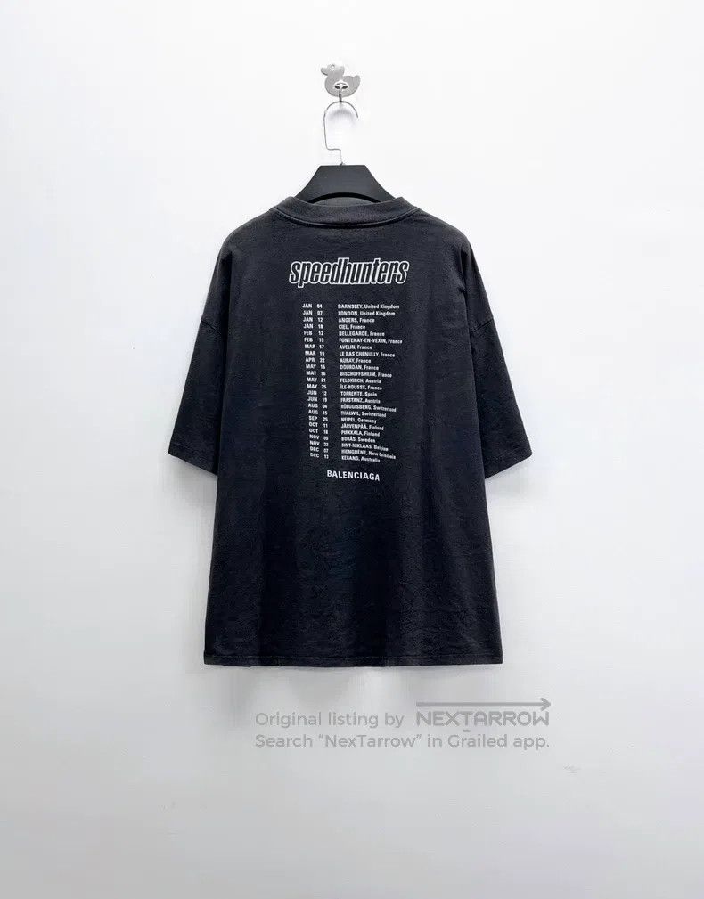 Balenciaga Balenciaga Water-Washed Distressed Band Portrait Alphabet Size US M / EU 48-50 / 2 - 2 Thumbnail