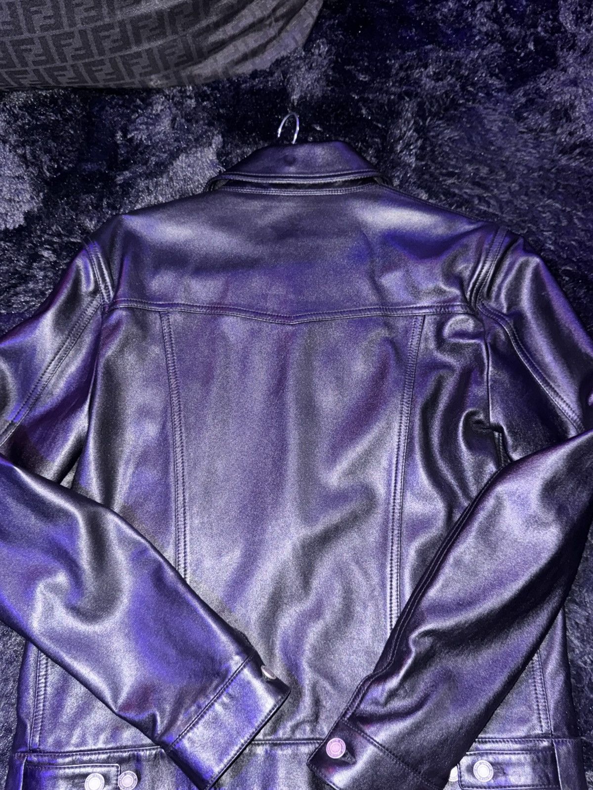 Saint Laurent Paris SAINT Laurent Paris black mesn leather jacket Size US M / EU 48-50 / 2 - 4 Thumbnail