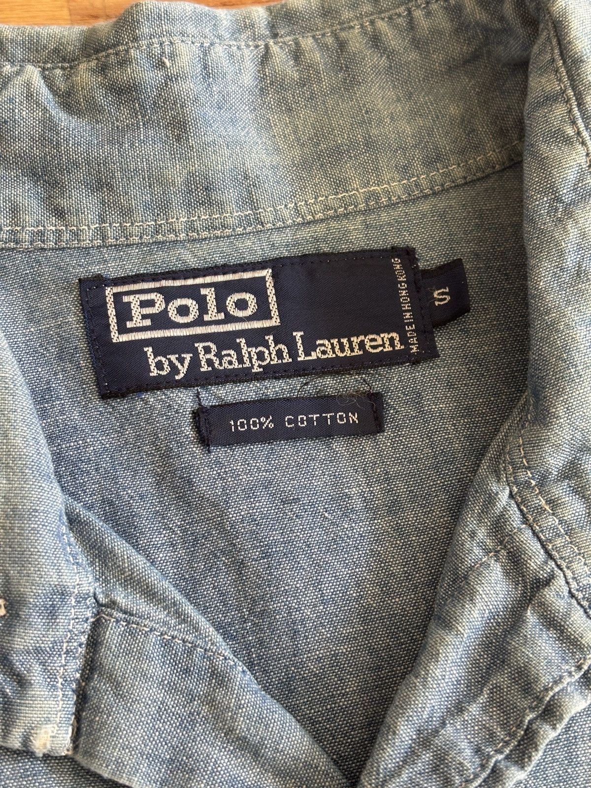 Polo Ralph Lauren Vintage Polo Ralph Lauren Denim Western Button Down Shirt Size US S / EU 44-46 / 1 - 3 Thumbnail